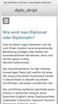 Mobile Screenshot of diplo-skript.de