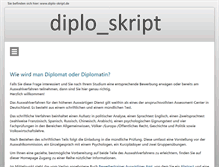 Tablet Screenshot of diplo-skript.de